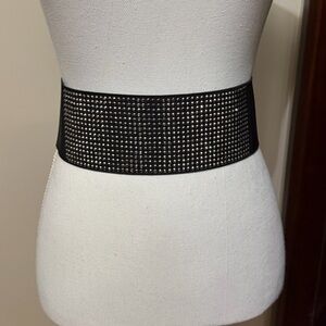 Zara Black and Silver Studded Belt